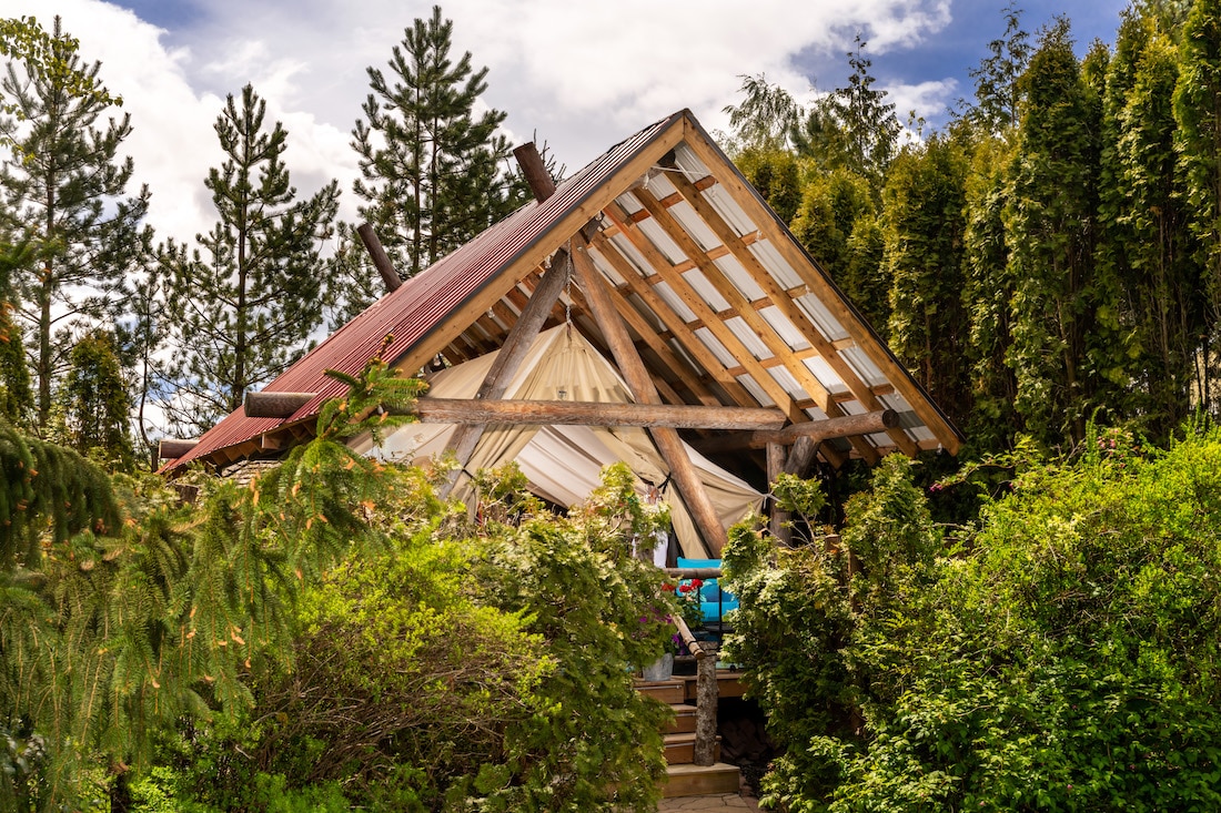 Bellingham Restaurants, photo of our glamping tent at Sundara West Bed and Breakfast 