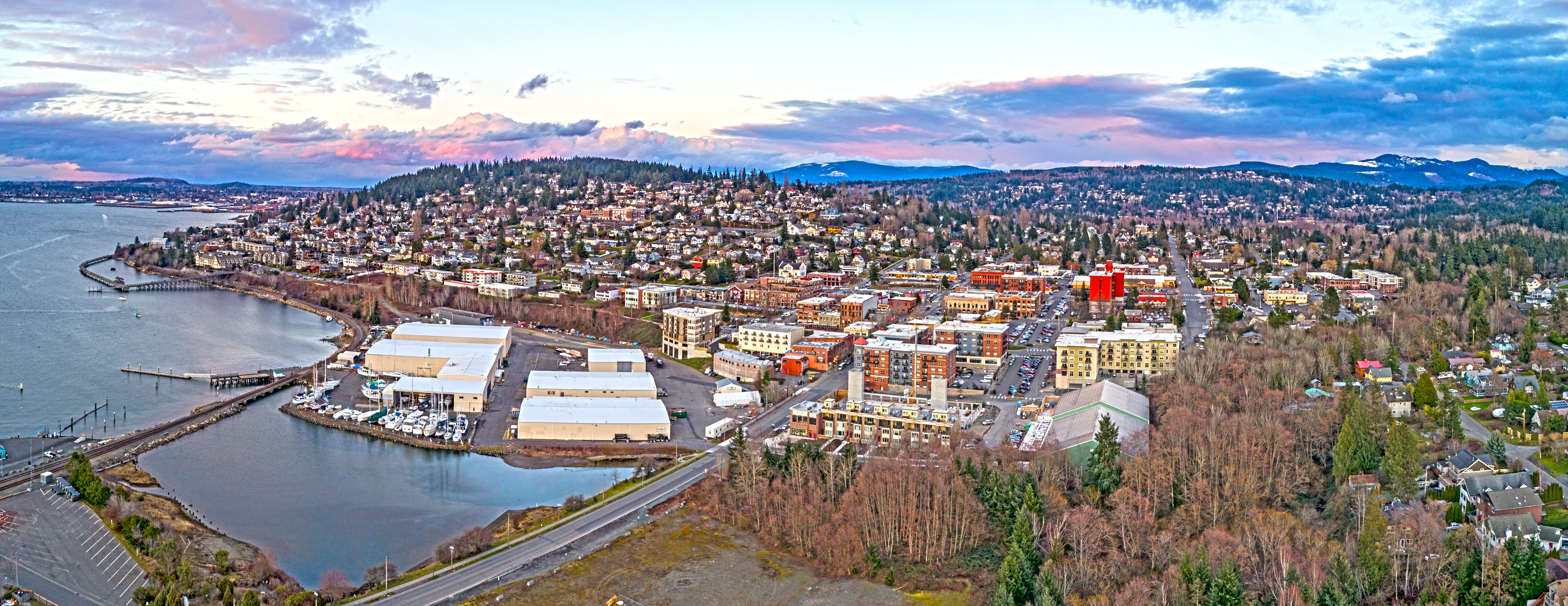 Getaway in Washington, aerial photo of Bellingham 