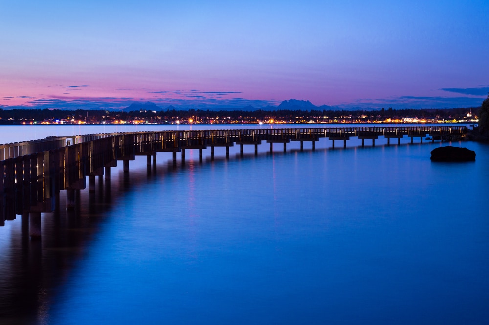 A beautiful getaway in Washington includes views of the Bellingham Bay